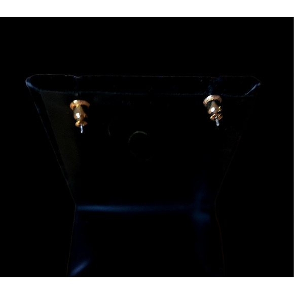 Vintage Jewelry 14KT Plated Pear-Shaped Tear Drop Earrings In Box - Picture 8 of 9